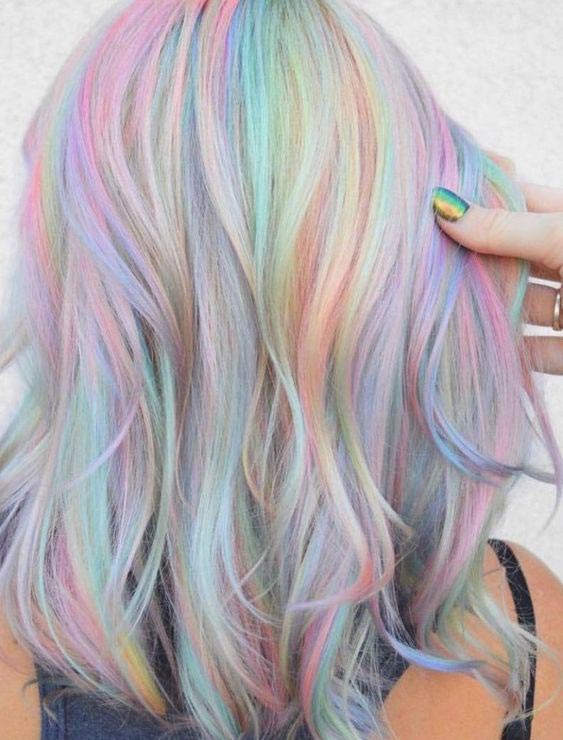 pastel hue hair color
